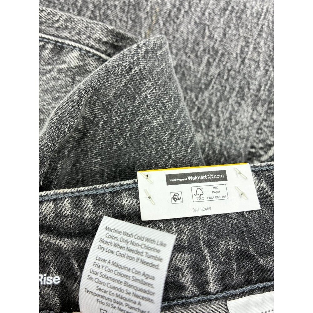 Time and Tru Womens Size 12 Gray Straight Crop Jeans Casual Stretch Denim - Picture 6 of 6